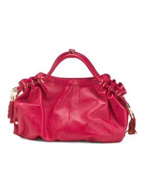 AMERILEATHER Leather Musette Tote Bag